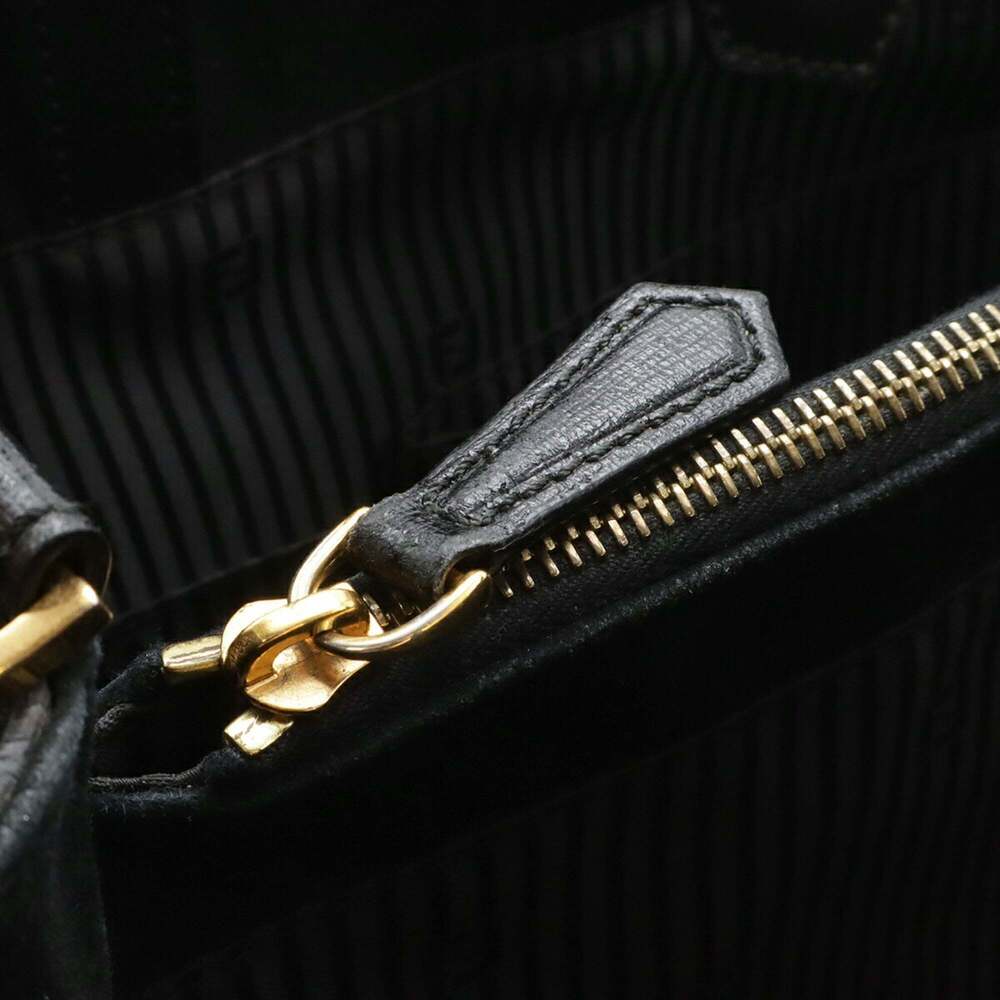 FENDI 2JOURS Handbag/Shoulder Bag, Leather, Black, 8BH250 - Picture 8 of 9